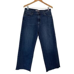Joe’s Jeans Women's High Waisted Margot Denim Jeans Cropped Raw Hem Size 32 Blue